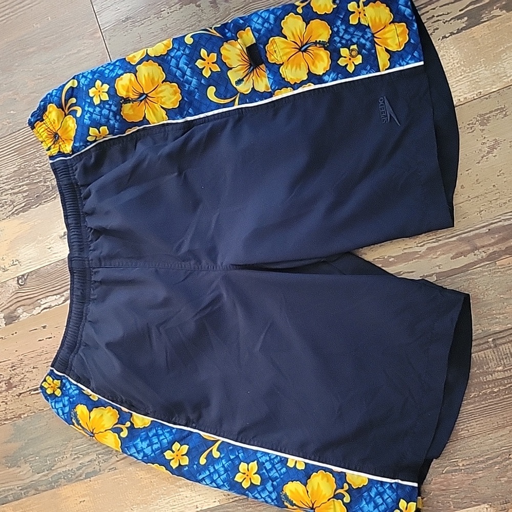 Speedo‎ Swimsuit Shorts Navy Mens Medium